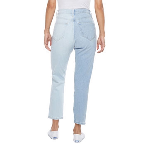 Arizona Juniors Womens High Rise Mom Straight Leg - Picture 2 of 8